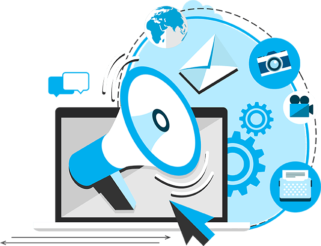 Digital marketing concept